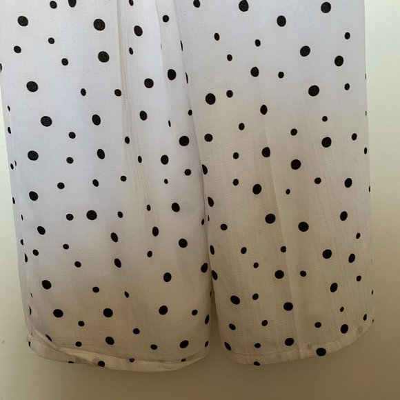PrettyLittleThing White & Black Polka Dot Jumpsuit - Picture 10 of 10